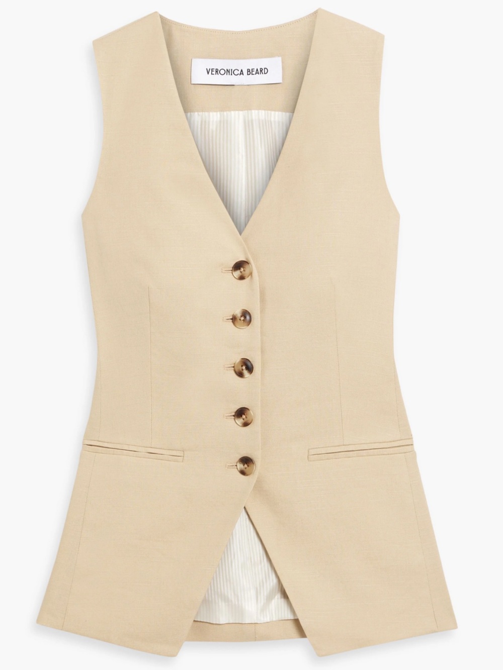 Veronica Beard Liff Linen Vest